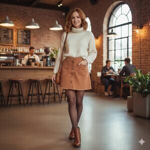 Madewell Camel Cutoff Snap Front Mini Skirt Size 4